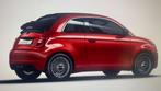 Fiat 500E e-500 42 kWh Red seulement 1400 km Prix tvac, Auto's, 4 zetels, Stof, Zwart, Cabriolet