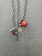 Halsketting. Metaal. Lengte: 50 cm. Gebruikt., Handtassen en Accessoires, Kettingen, Ophalen of Verzenden, Gebruikt, Zilver, Overige materialen