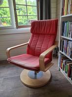 Rode draaistoel - Ikea Poäng serie, Ophalen, Hout, Gebruikt, Minder dan 75 cm