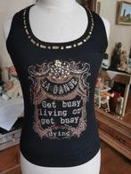 Top de fête noir à strass, Vêtements | Femmes, Tops, Enlèvement ou Envoi, Comme neuf, Taille 38/40 (M), Noir