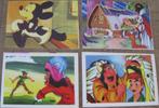 4 oude stickers Walt Disney Story (Cox International Antwerp, Collections, Enlèvement ou Envoi, Autres personnages, Utilisé, Image ou Affiche