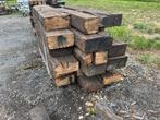 Eiken treinbiels stukken, Ophalen, Gebruikt, Hardhout, Minder dan 180 cm