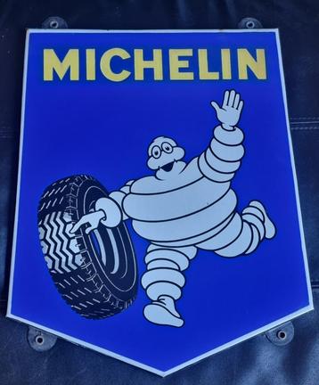 Geëmailleerde Michelin-plaat beschikbaar voor biedingen