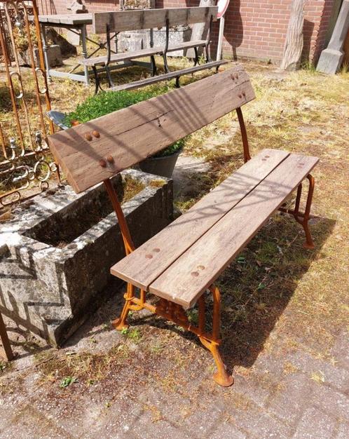 klein tuinbankje kort tuinbankje kinder tuinbank, Antiek en Kunst, Curiosa en Brocante, Ophalen