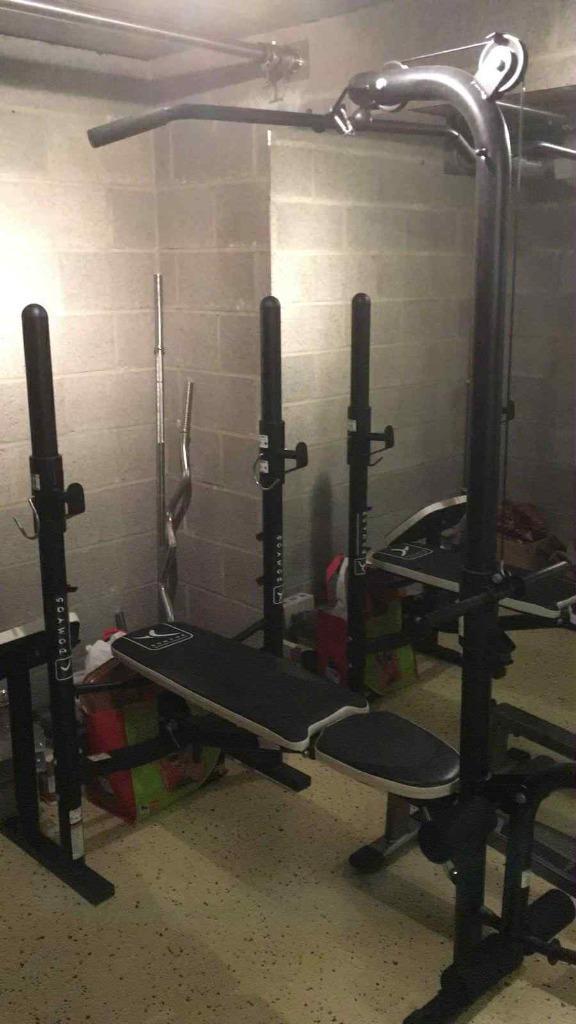 Domyos hometrainer „BM490", Sport en Fitness, Fitnessapparatuur, Gebruikt, Overige typen, Armen, Benen, Borst, Rug, Metaal, Ophalen