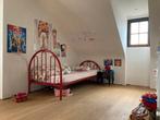 Rood metalen bed, zonder matras (90x200), Matelas, Enlèvement, Utilisé, 180 cm ou plus