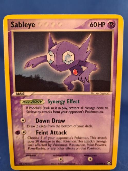 Sableye 22/108 - Power Keepers, Hobby en Vrije tijd, Verzamelkaartspellen | Pokémon, Gebruikt, Verzenden