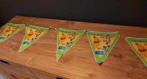 Vlaggenlijn Winnie the Poeh, Hobby en Vrije tijd, Feestartikelen, Zo goed als nieuw, Ophalen of Verzenden
