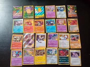 Lot 25 cartes pokemon celebrations disponible aux enchères