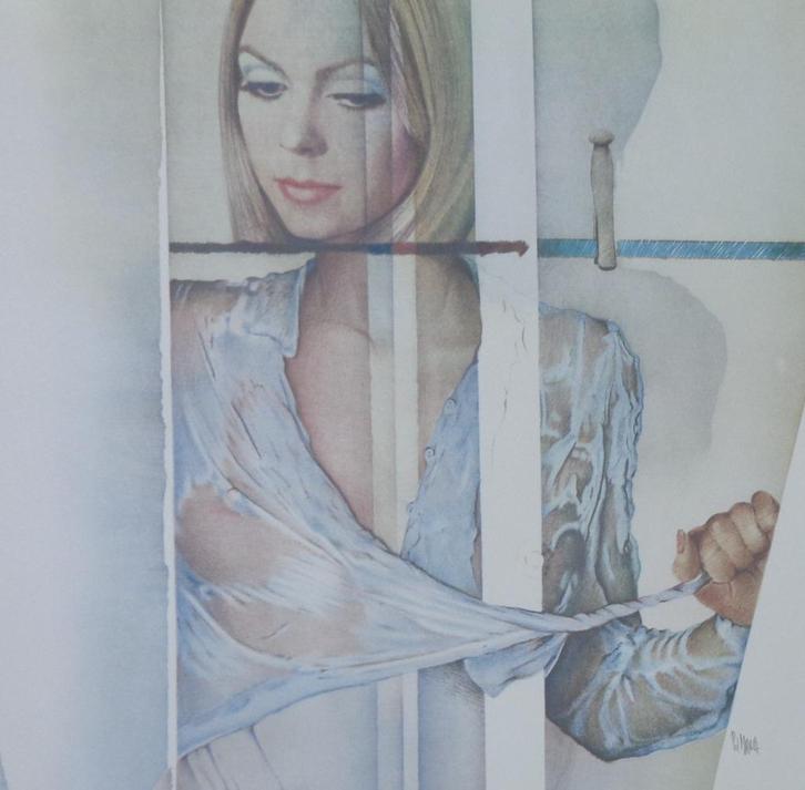 POL MARA / KUNST OP CAMPUS / KLEURLITHO / 55x72cm / SIG 1978, Antiek en Kunst, Kunst | Litho's en Zeefdrukken, Ophalen of Verzenden