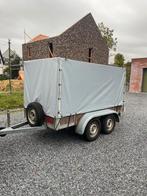 Gesloten dubbelas aanhangwagen 750kg, Ophalen, Gebruikt