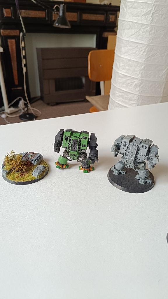 Warhammer : Wood Elves / Space Marines, Hobby en Vrije tijd, Wargaming, Warhammer, Geverfd, Met verf, Ophalen of Verzenden