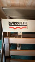2 elektrische boxsprings Swissflex + 2 Lattoflex-matrassen, Ophalen, Gebruikt, Matras