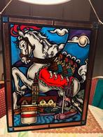 Magnifique vitrail de Termonde avec les 4 enfants de la ..., Enlèvement ou Envoi