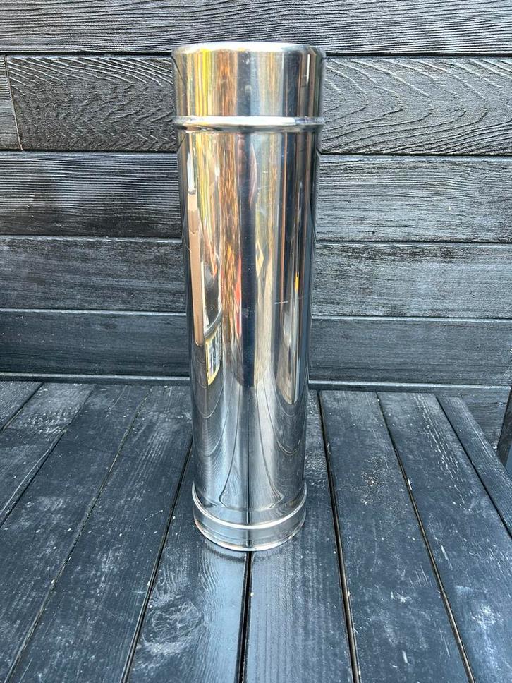 Inox dubbelwandige buis rookkanaal kachel, Huis en Inrichting, Kachels, Pelletkachel, Ophalen of Verzenden