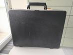 Vintage Delsey zwarte aktentas, Gebruikt, 45 tot 55 cm, Slot, Ophalen of Verzenden