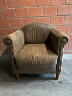Vintage clubzetels taupe kleur, Ophalen