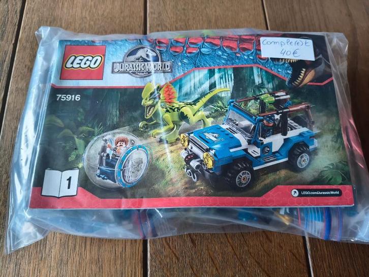 Lego Jurassic World 75916 L'embuscade du Dilophosaure, Enfants & Bébés, Jouets | Duplo & Lego, Utilisé, Lego, Enlèvement ou Envoi