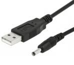 USB-A DC Connector Connecter - Voedingskabel 3,5 mm - 50 cm, Ophalen of Verzenden, Gebruikt