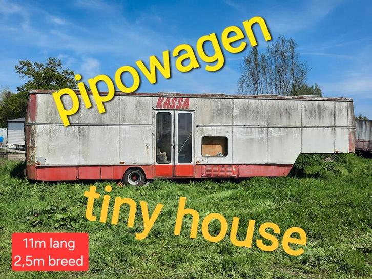 Caravan Tiny house woonwagen trailer werfkeet bouw oplegger, Caravanes & Camping, Caravanes Accessoires, Enlèvement