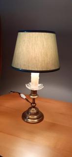 antiek lampadairke lichtgroene kap koperen voet, Antiek en Kunst, Ophalen