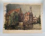 Schilderij Dirk Vanoverberghe - Brugge, Antiek en Kunst, Ophalen
