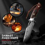 Couteau de chasse Omesio Damascus | LIVRAISON GRATUITE, Neuf, -, -, OMESIO