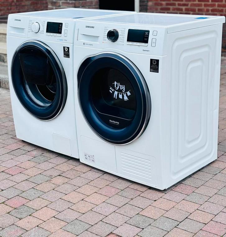 Samsung wasmachine en droogkast A+++klasse 375€ beide, Elektronische apparatuur, Wasmachines, Gebruikt, Voorlader, Ophalen