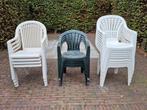 Plastic tuinstoelen, Ophalen, Gebruikt, Plastic