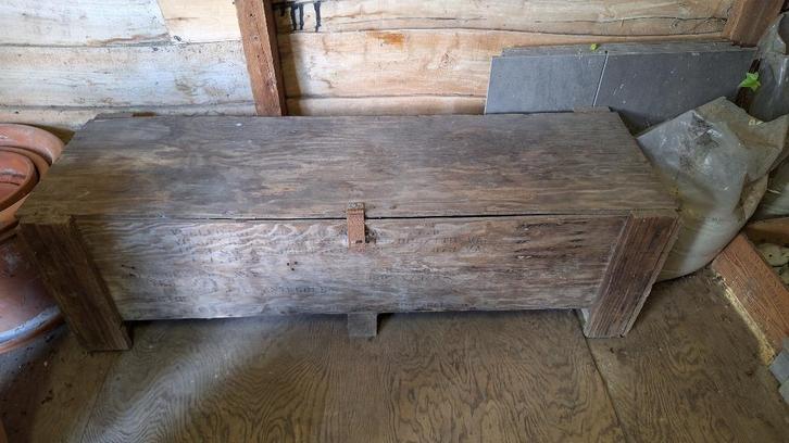 Opbergbak met scharnierend deksel, Bricolage & Construction, Casiers & Boîtes, Utilisé, Boîte ou Caisse, 100 cm ou plus, 35 à 50 cm