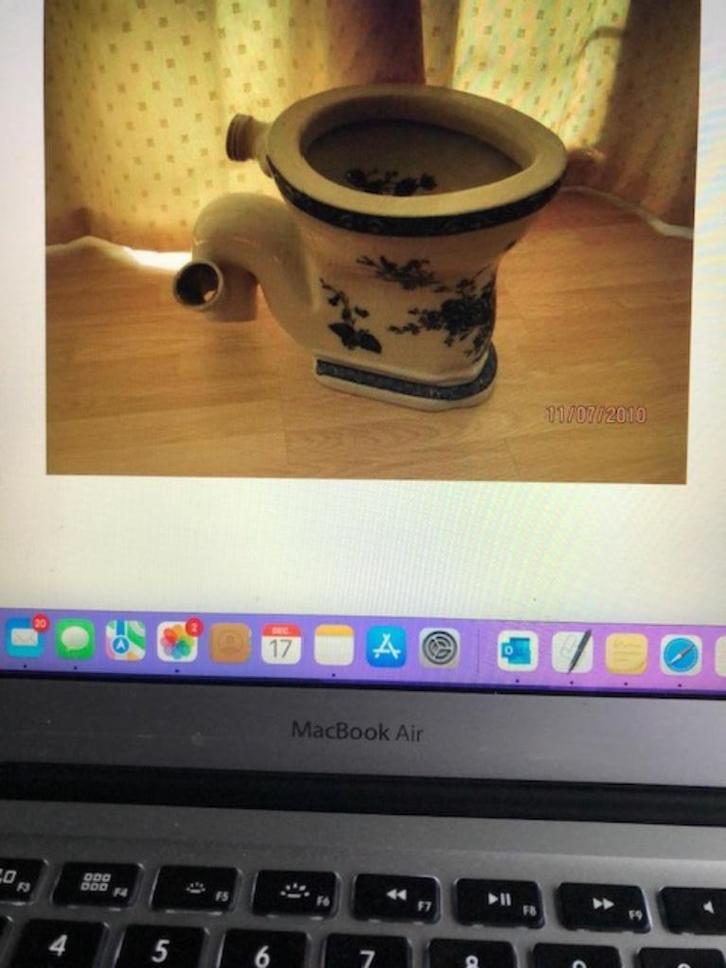 VINTAGE vrijstaande WC pot, Antiek en Kunst, Antiek | Porselein, Ophalen