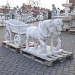 Tuinbeelden paarden en kar ook losse paarden paard tuinbeeld, Enlèvement, Neuf, Animal