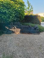 Dakpannen blauw gesmoord, Doe-het-zelf en Bouw, Ophalen, Gebruikt, Blauw, Dakpannen