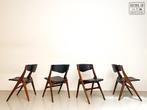 Vier vintage Aska stoelen - Louis van Teeffelen, Antiek en Kunst, Ophalen of Verzenden