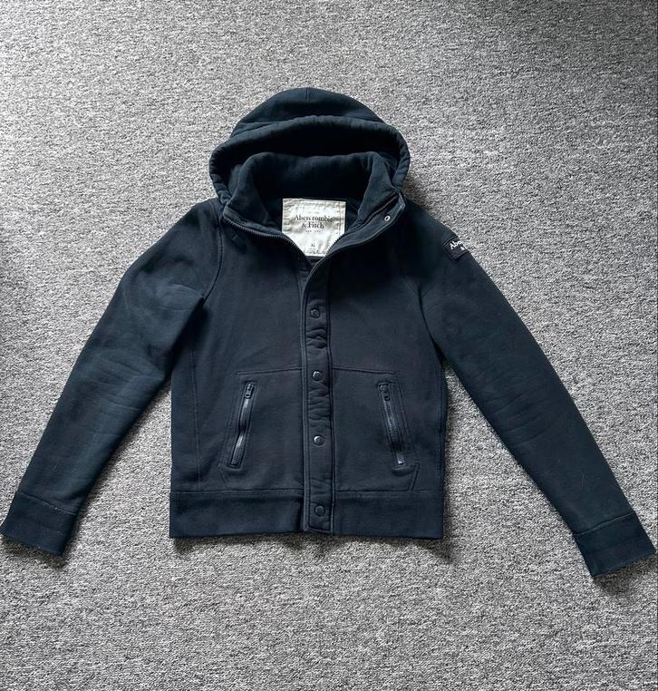 Veste pull Abercrombie & Fitch, Kleding | Heren, Jassen | Winter, Zo goed als nieuw, Maat 56/58 (XL), Blauw, Ophalen of Verzenden