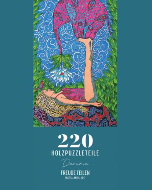 Davici Houten Puzzel - Freude Teilen - 220, Hobby en Vrije tijd, Denksport en Puzzels, Zo goed als nieuw, Legpuzzel, Minder dan 500 stukjes