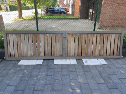 Dubbele poort, Tuin en Terras, Tuinpoorten, Zo goed als nieuw, Draaipoort, Staal, Minder dan 100 cm, 200 cm of meer, Ophalen