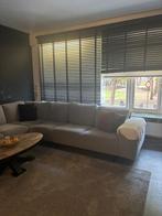 7 zit hoeksalon lichtgrijs te koop  280 euro, Huis en Inrichting, Ophalen, Gebruikt, Stof
