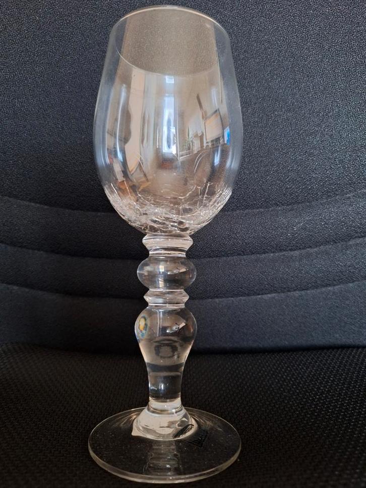 NIEUWE giftset van 4 design cracquelée wijnroemers, Verzamelen, Glas en Drinkglazen, Nieuw, Ophalen of Verzenden