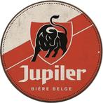 Metalen reclamebord Jupiler rond - retro vintage mancave, Verzamelen, Ophalen of Verzenden, Nieuw, Reclamebord, Plaat of Schild
