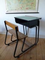 Vintage schoolbankje, Huis en Inrichting, Ophalen, Bureau