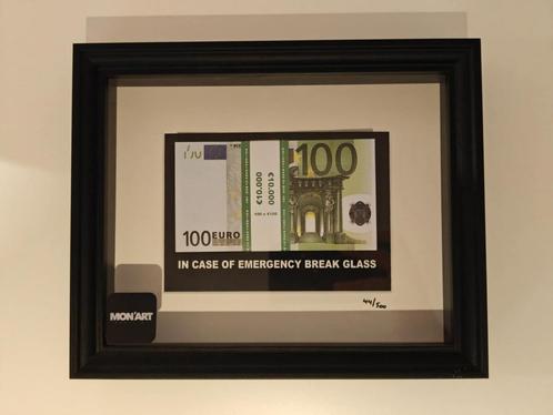 Kunstwerk Mon’art – In case of emergency break glass 44/500, Antiek en Kunst, Kunst | Litho's en Zeefdrukken, Ophalen of Verzenden