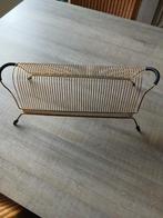 Vintage platenrekje voor vinyl platen, Ophalen of Verzenden, Zo goed als nieuw, Metaal, 25 tot 75 discs