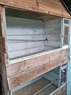 Vogelkooi op wieltjes, Ophalen, Gebruikt, Hout, Vogelkooi