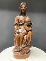 Antiek beeld madonna met king kerk religie, Antiek en Kunst, Antiek | Religieuze voorwerpen, Ophalen of Verzenden