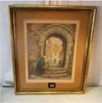 Prachtige Ets 'Oude Dame op de Tapjes' - Roger Hebbelinck, Antiek en Kunst, Ophalen of Verzenden