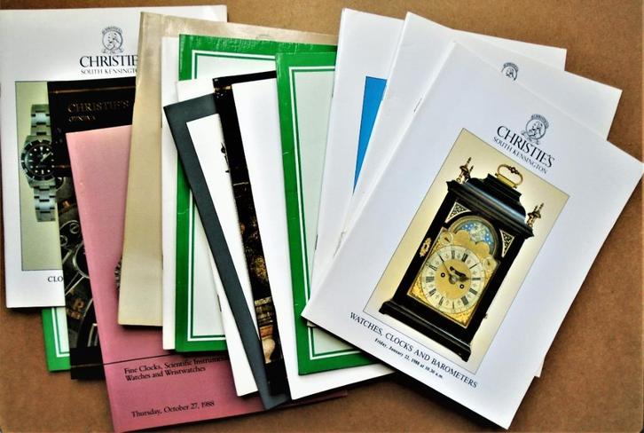 Christie's - 15 Auction catalogs [estimations/results] -1988, Antiek en Kunst, Antiek | Klokken, Ophalen of Verzenden