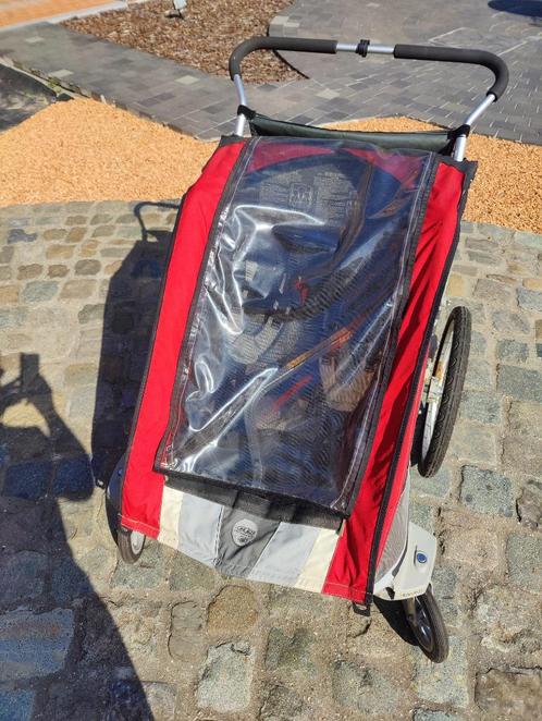 Thule Chariot Cougar fietskar, Fietsen en Brommers, Fietsaccessoires | Aanhangwagens en Karren, Gebruikt, Kinderkar, Vering, Opvouwbaar