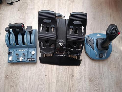 ️ Pack complet Thrustmaster TCA Airbus + Rudder, Computers en Software, Joysticks, Zo goed als nieuw, Ophalen