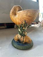Decoratieve beker vorm van een Nautilus Geglazuurd keramiek, Huis en Inrichting, Ophalen of Verzenden, Zo goed als nieuw